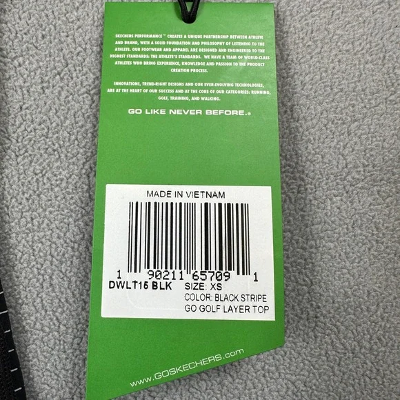 NWT Skechers Go Golf Shirt Womens XS Black Layer Top Stripe Long Sleeve UPF 25 - Picture 6 of 11